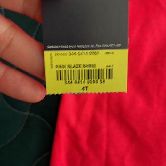 Xersion hot pink “Time to Shine” tee. New with tags. Size 4t. - Picture 4 of 4